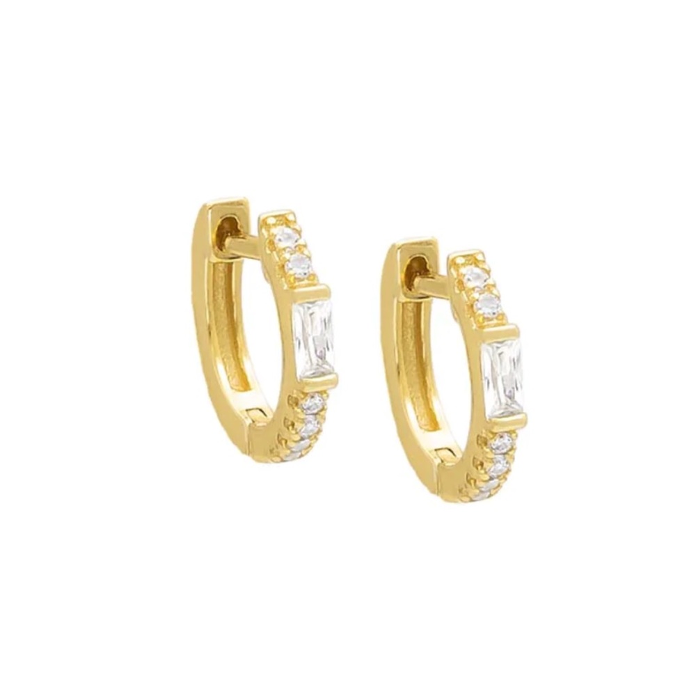 Adina Eden huggie hoops (pair)